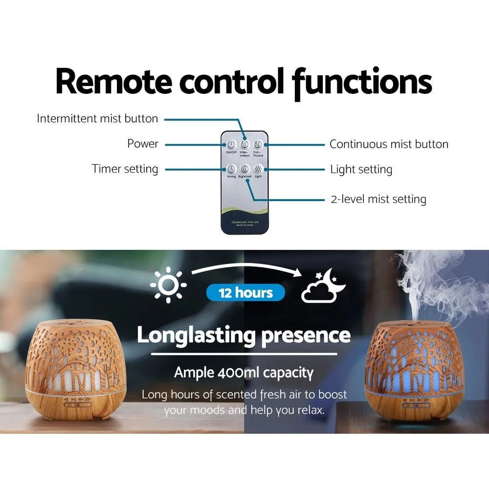 400ml Aromatherapy Humidifier / Diffuser With Remote