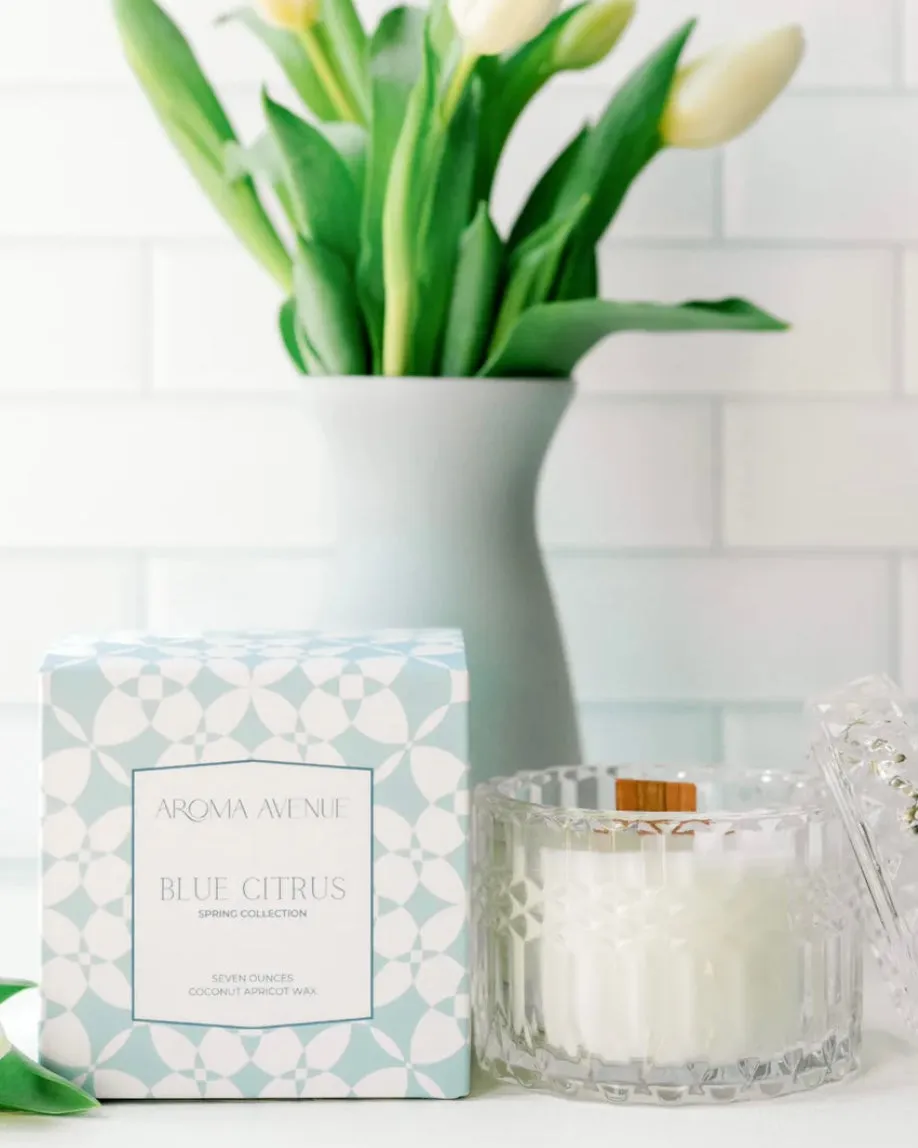 Aroma Avenue Candle- Blue Citrus