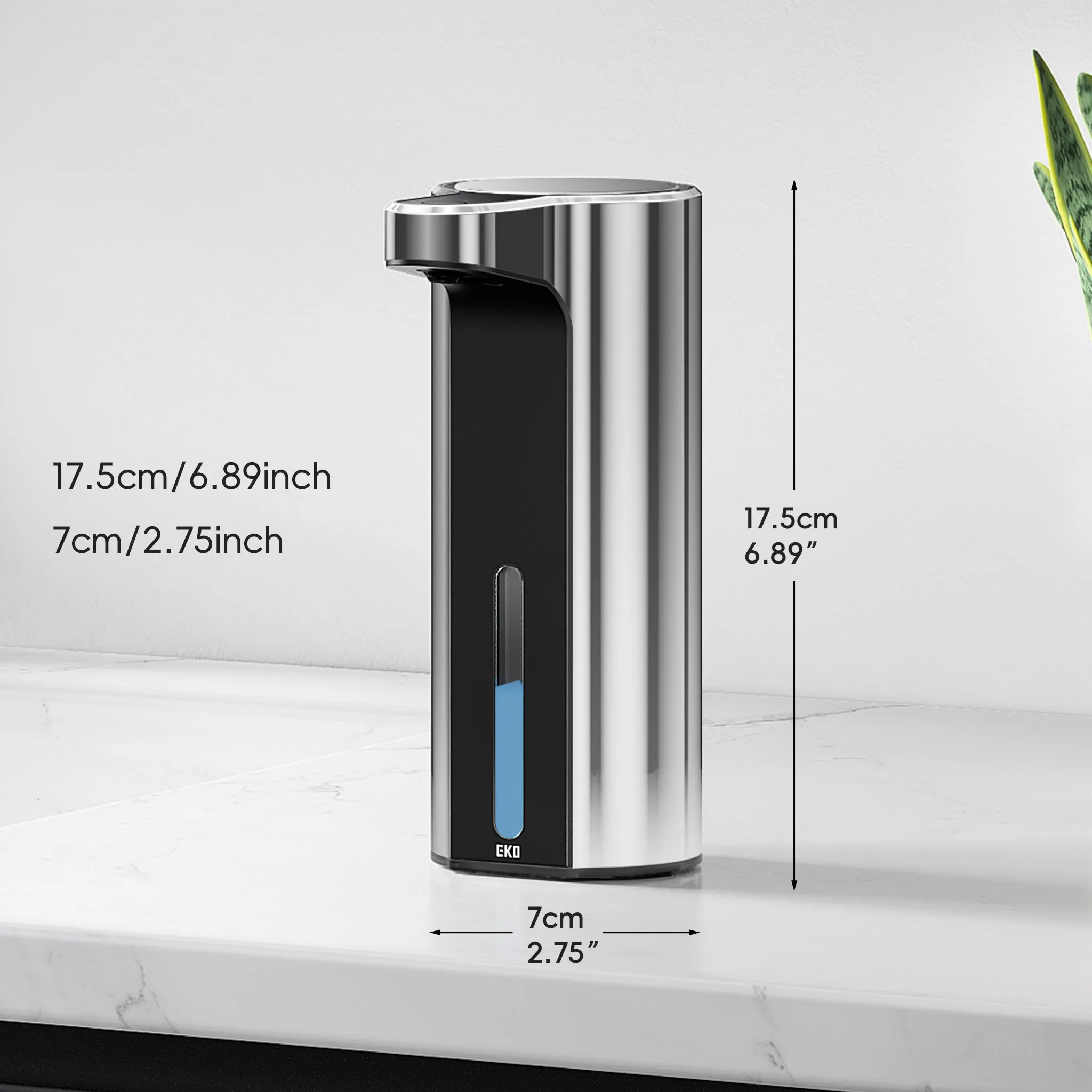 Aroma Smart Liquid Soap Dispenser - Chrome Metallic