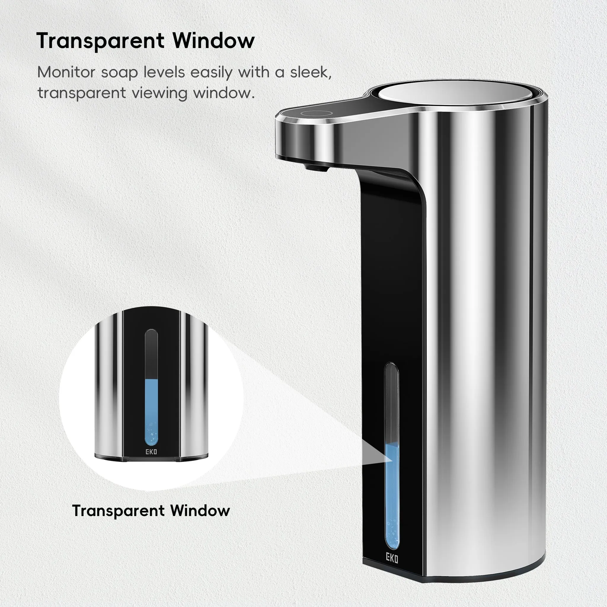 Aroma Smart Liquid Soap Dispenser - Chrome Metallic