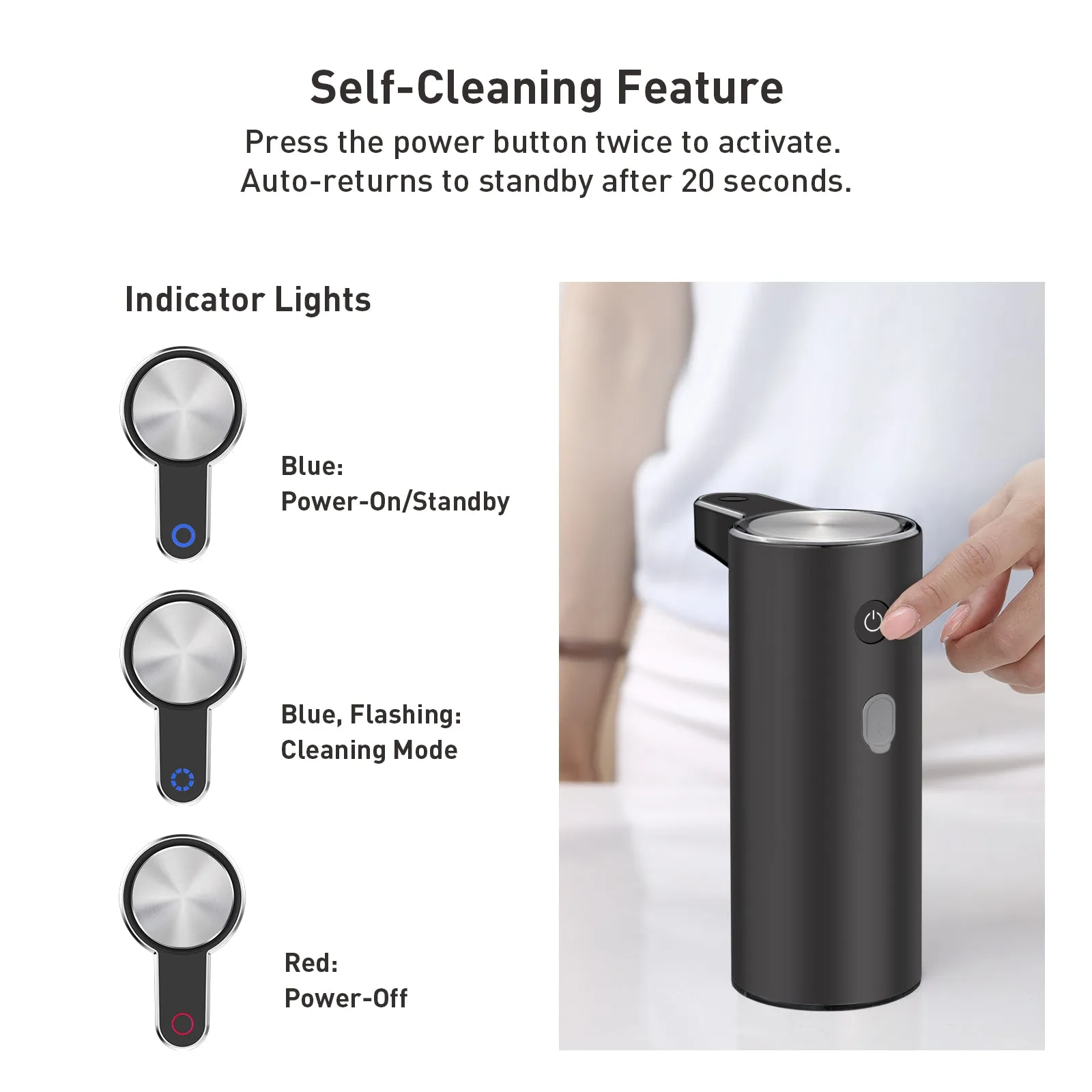 Aroma Smart Liquid Soap Dispenser - Dark Gray