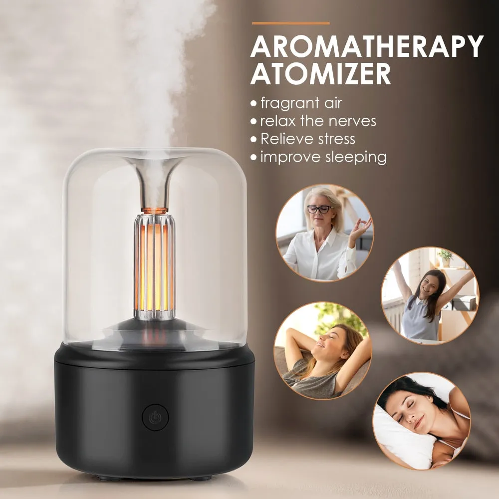 Candle Light Aroma therapy Diffuser USB Lamp Night Light