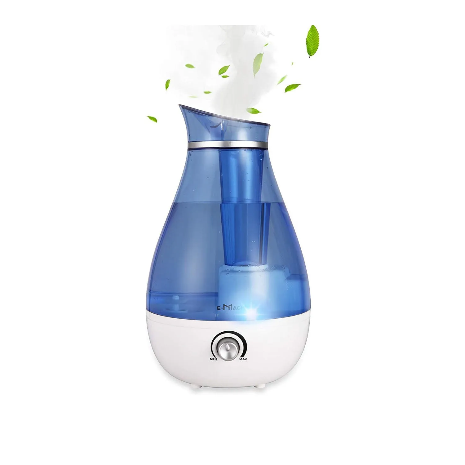 E-Macht Humidifiers Quiet Ultrasonic Cool Mist Humidifier 2.5L w/ Auto Shut-Off, Blue