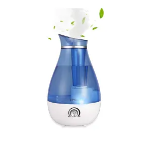 E-Macht Humidifiers Quiet Ultrasonic Cool Mist Humidifier 2.5L w/ Auto Shut-Off, Blue
