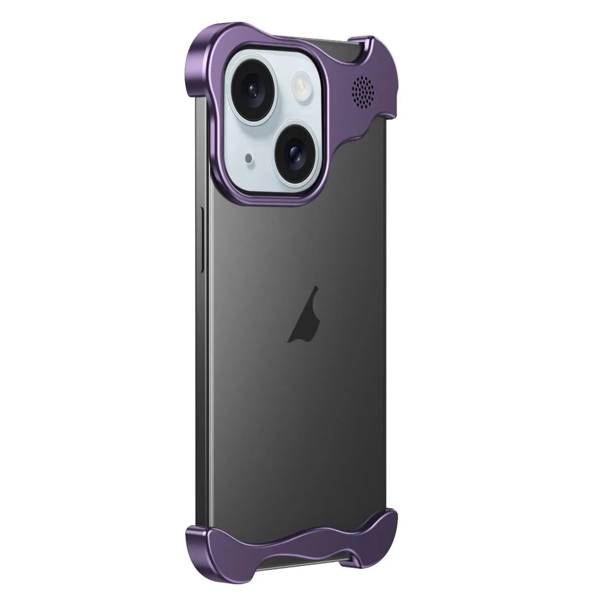 For Iphone 15 Aromatherapy Alloy Frameless Phone Case