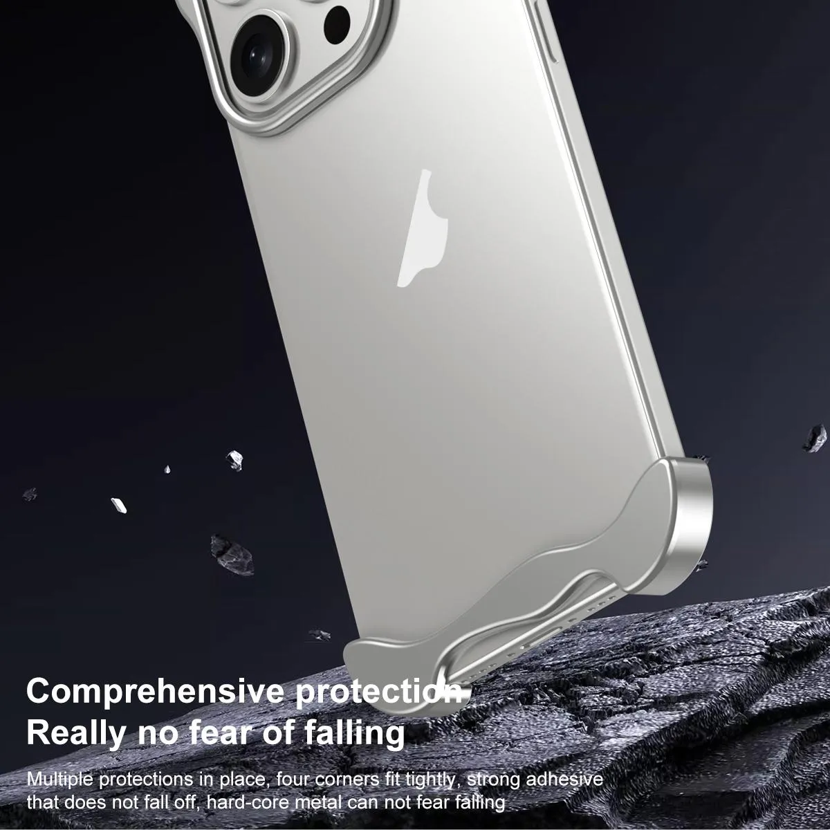 For Iphone 15 Aromatherapy Alloy Frameless Phone Case