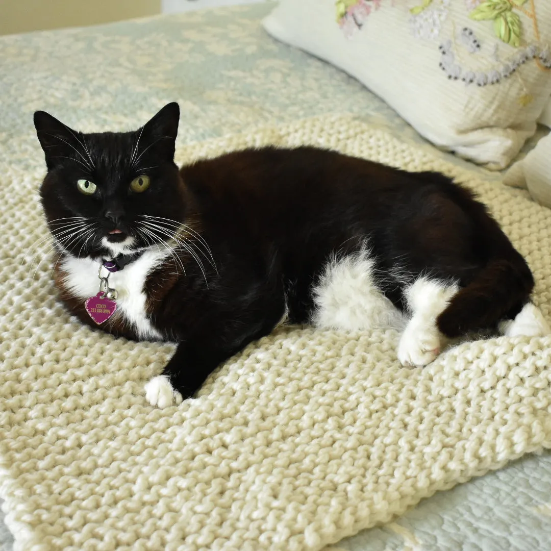 Garter Stitch Baby Blanket/Pet Bed Kit