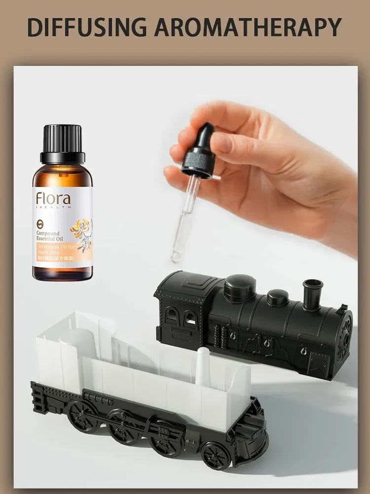 Train Diffuser Ultrasonic Aromatherapy Mist Maker Fragrance Essential Oil Aroma